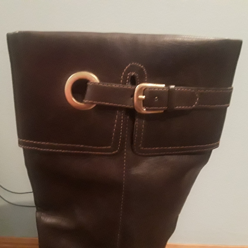 Merona chocolate brown knee high boots - Picture 8 of 8